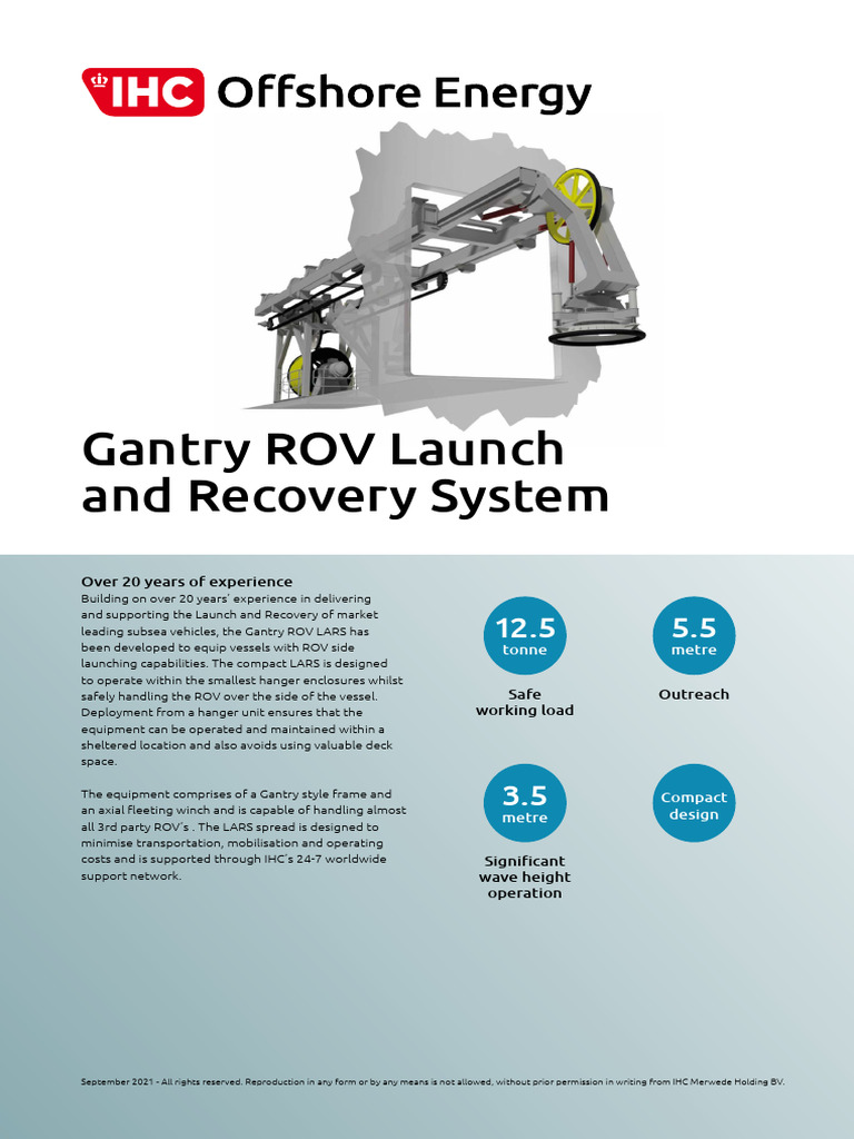 Compact Gantry ROV Launch System | PDF