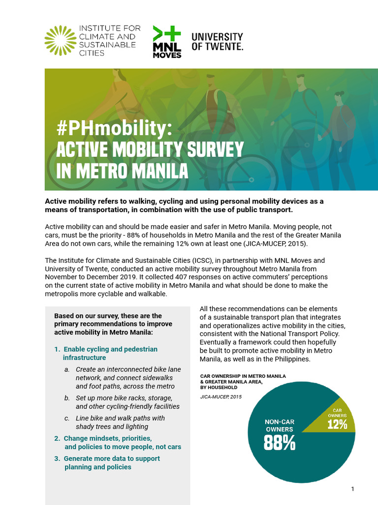 ActiveMobilityBriefer_09June2020_A4_WEB | PDF | Cycling Infrastructure ...