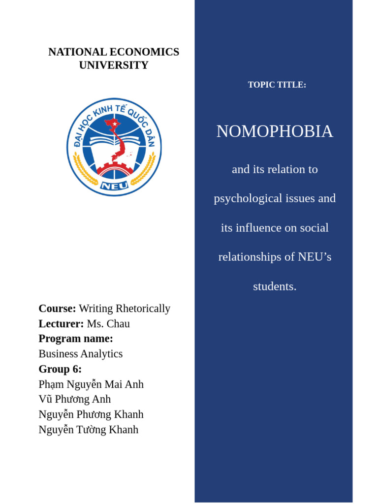 Curated visual reference: Picture Idea: Nomophobia S Impact On Neu Students Pdf Anxiety