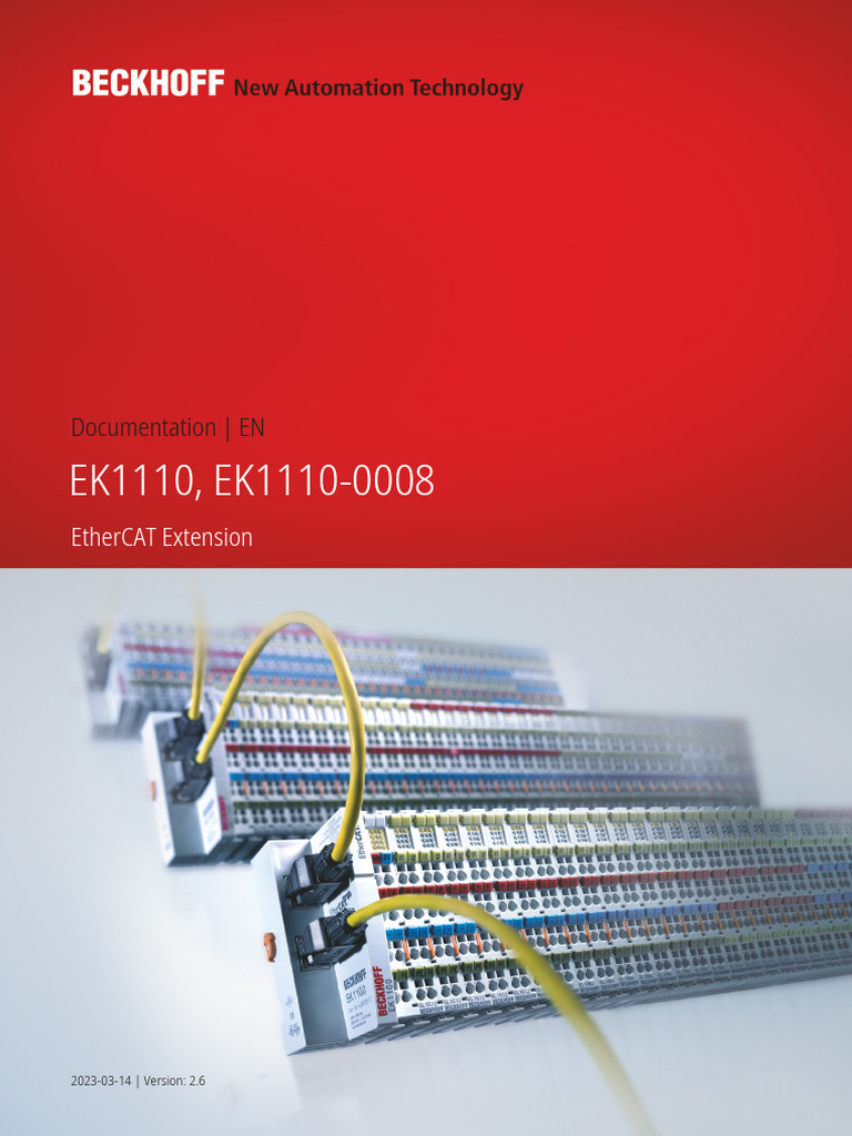 EK1110 EtherCAT Extension Guide | PDF | Computer Network | Electrical ...