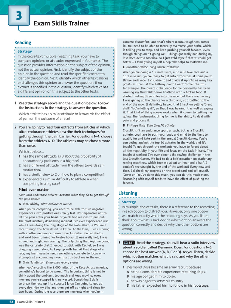 Solutions Advanced Exam Trainer | PDF