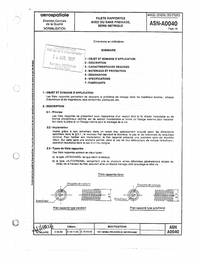 ASN-A 0040 Ed.E 03-1988 | PDF