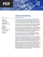 Deutsche Bank - Cloud computing. Clear skies ahead