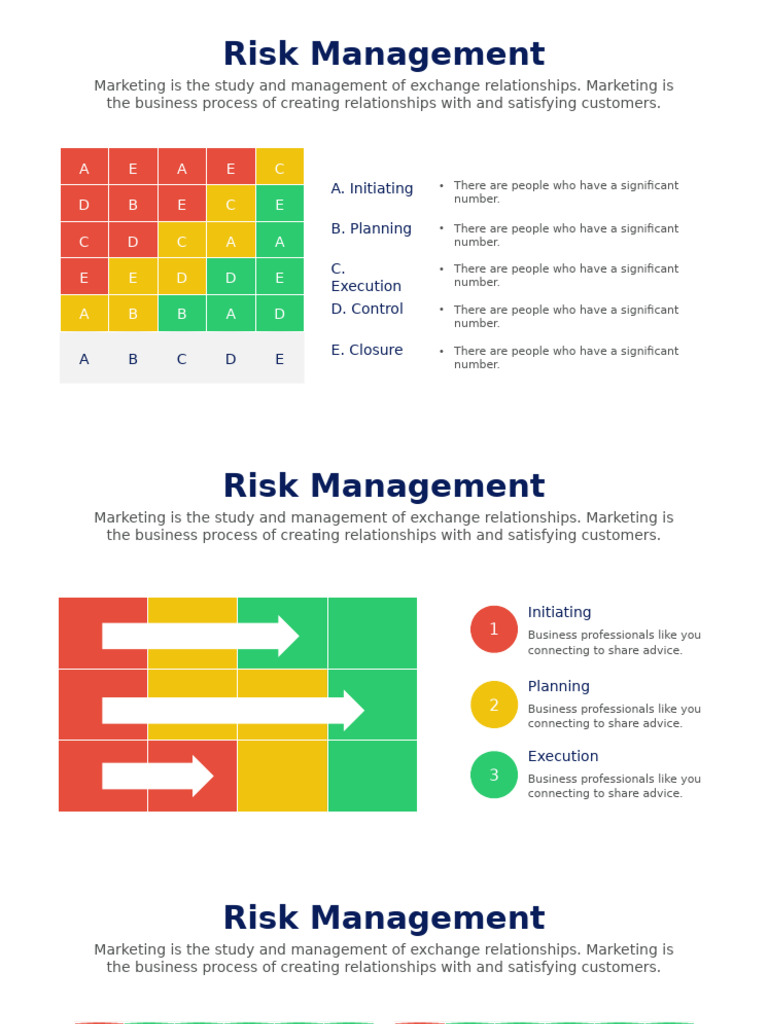 Risk Management Infographics Overview | PDF | Marketing | Business Process