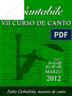 Curso Canto Cartel 2012