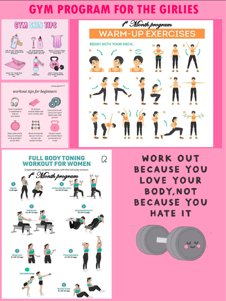 Gym Program For The Girlies | PDF | Musculoskeletal System | Limbs ...