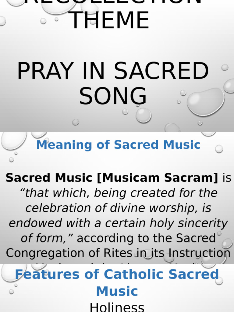Recollection Music | PDF | Liturgy | Worship