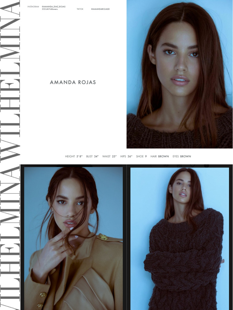 Amanda Rojas: Model Profile Details | PDF