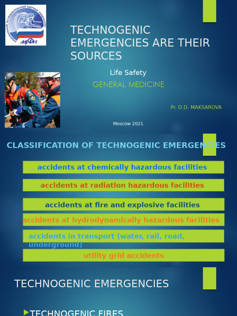 Sources of Technogenic Emergencies | PDF | Radioactive Contamination ...