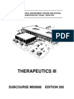 US Army Medical Course MD0806-200 - Therapeutics III