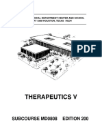 US Army Medical Course MD0808-200 - Therapeutics V