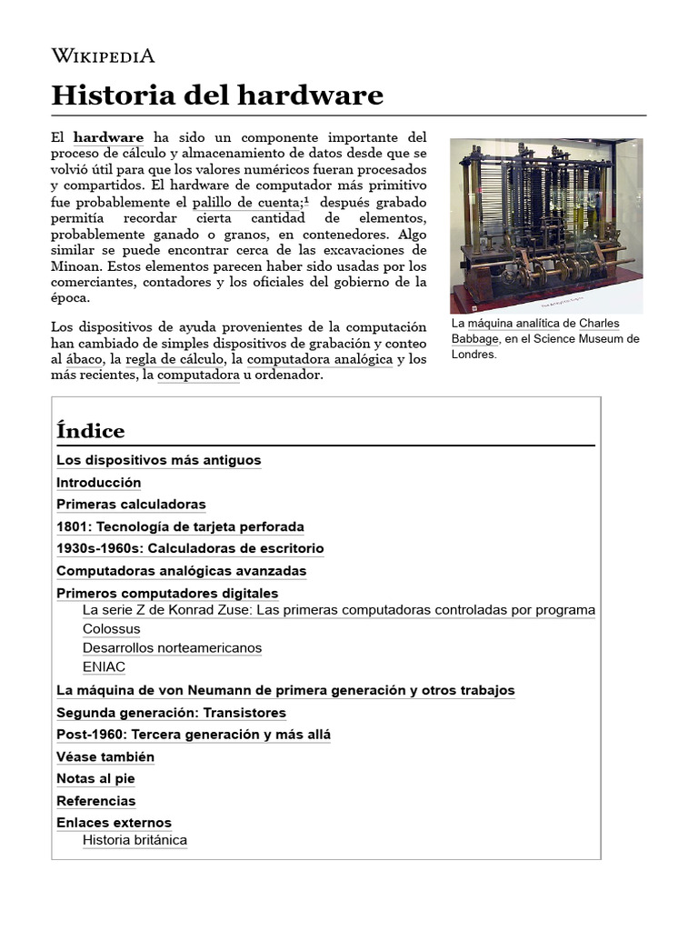Evolución del hardware computacional | PDF | Transistor | Hardware de ...
