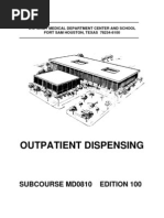 Download US Army Medical Course MD0810-100 - Outpatient Dispensing by Georges SN8333326 doc pdf