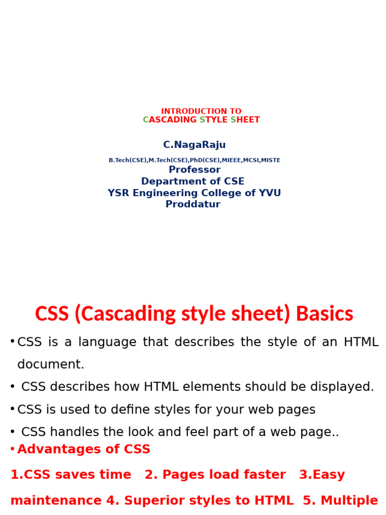 CSS Basics and Selectors Explained | PDF | Html | Computer File Formats