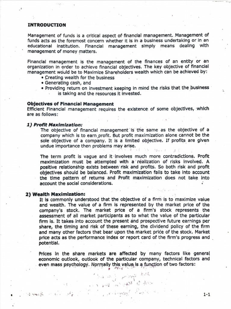 Notes To FM | PDF