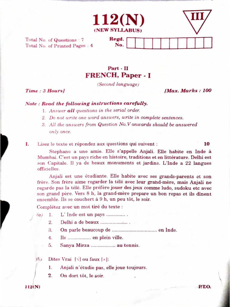 I Yr Board Papers 23 | PDF
