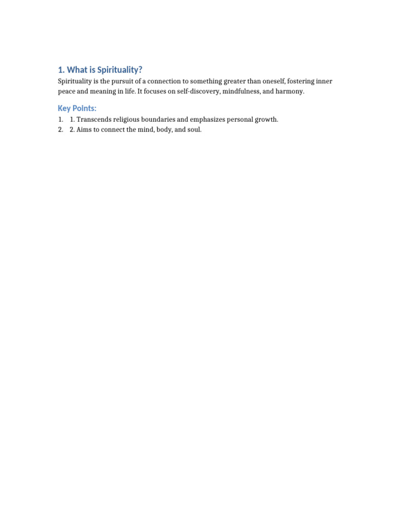 What Is Spirituality | PDF