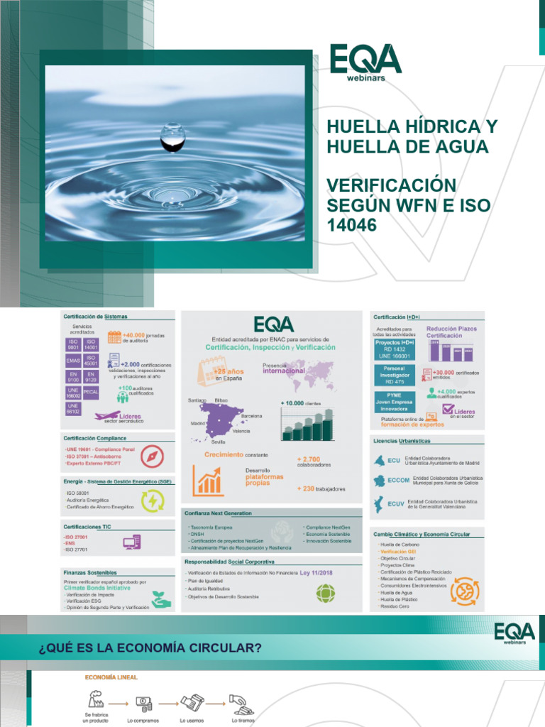 Webinar Huella Hídrica 22 - 12 - 2023 | PDF | Agua | Evaluación del ...