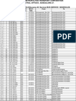 City & Sub-Urban Routes Details - 2010