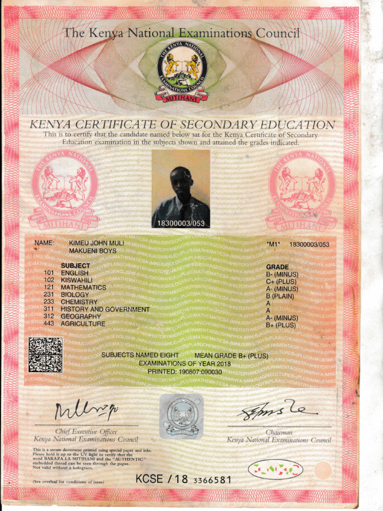 KCSE JOHN | PDF | Vocational Education | Student Assessment And Evaluation