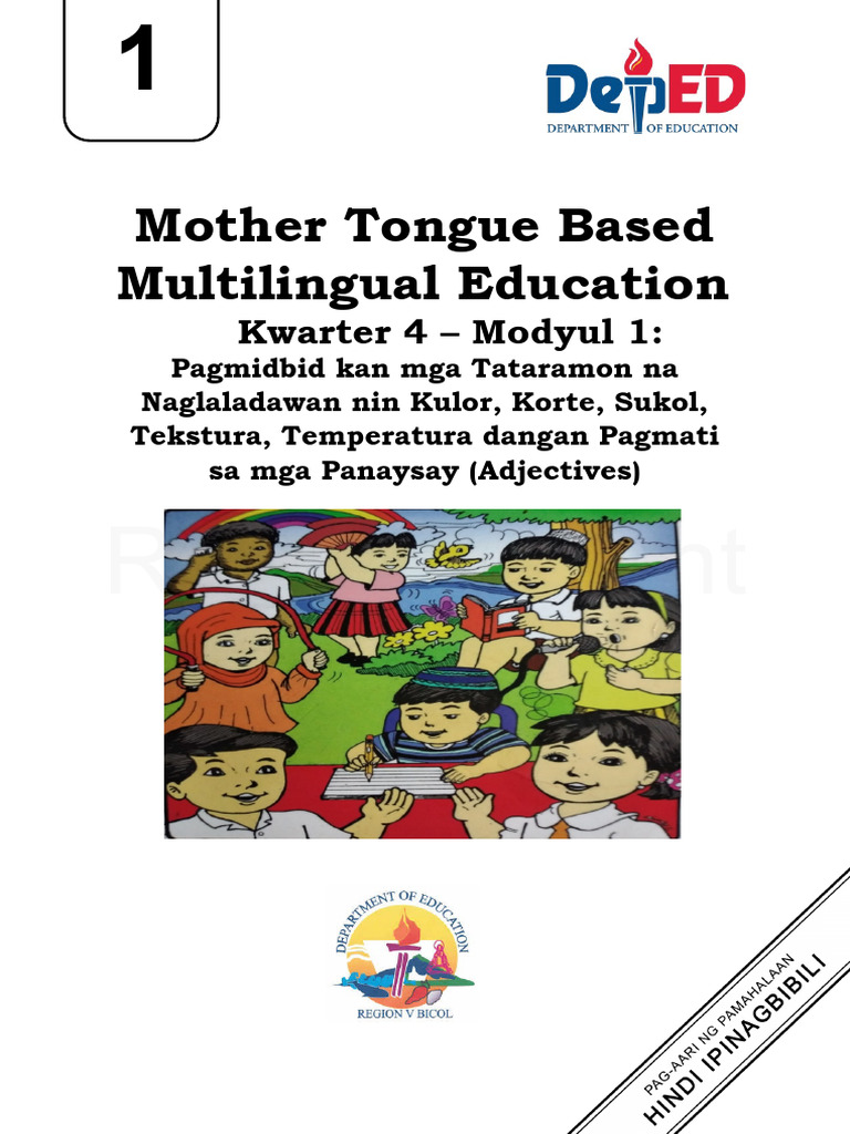 Grade 1 Kwarter 4 Modyul 1 | PDF
