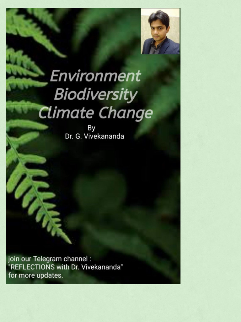 Environment Biodiversity Climate Change | PDF | Ecosystem | Climate Change