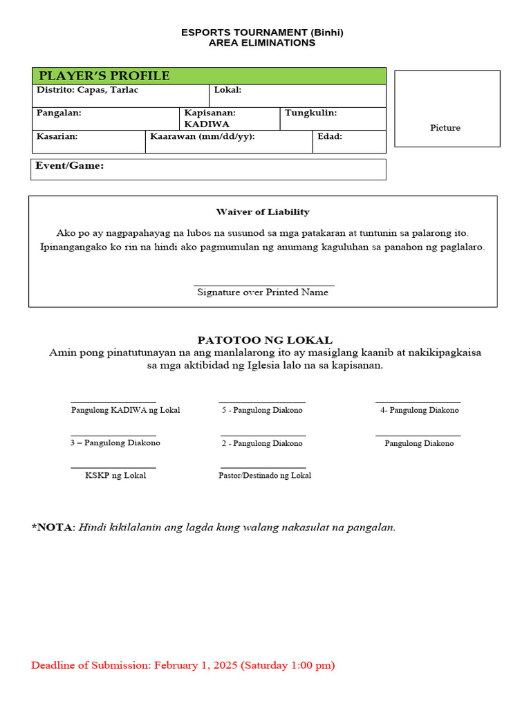 ESPORTS Player's Profile | PDF