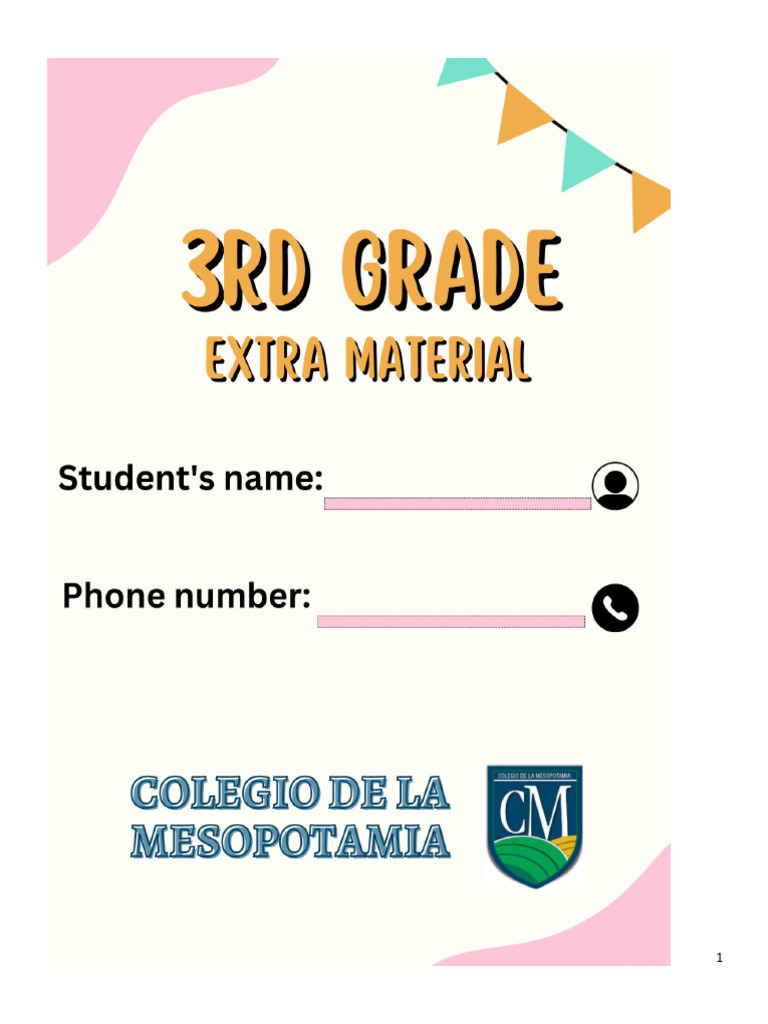 Extra Material 3rd Grade 2025 | PDF
