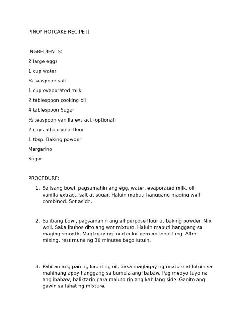 Recipe | PDF