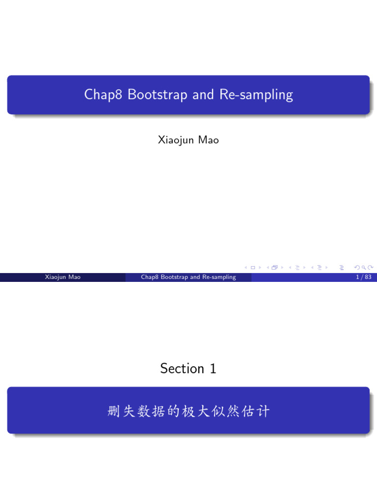 Bootstrap Methods in Statistics | PDF