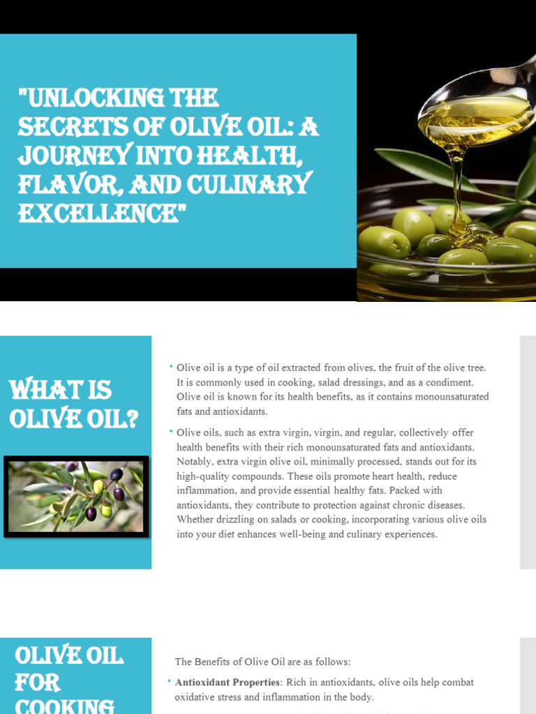Olive Oil | PDF | Cooking Oil | Olive Oil
