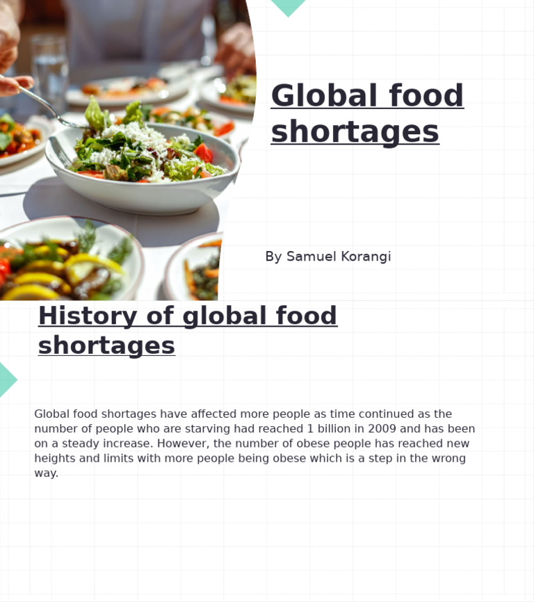 Global Food Shortages History PDF