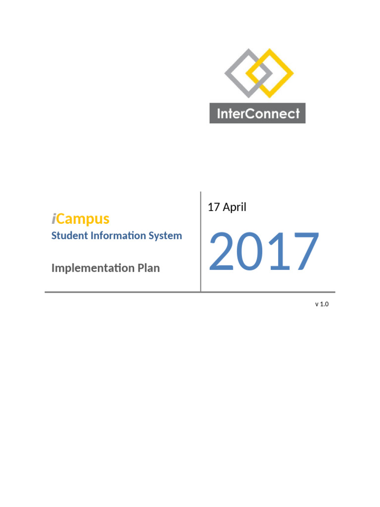 iCampus SIS Implementation Overview | PDF | Microsoft Sql Server ...