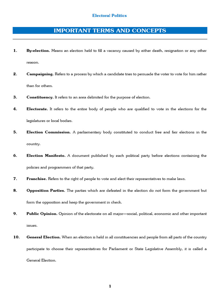 Understanding Free and Fair Elections | PDF | Elections | Voting