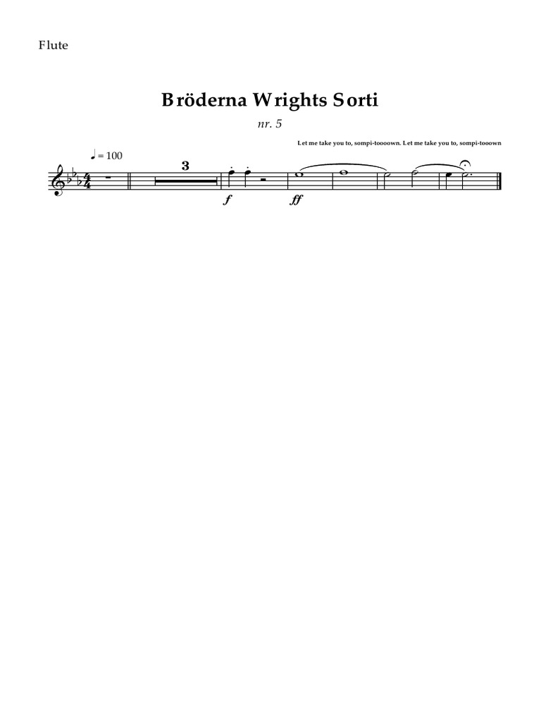Bröderna Wrights Sorti - Parts | PDF
