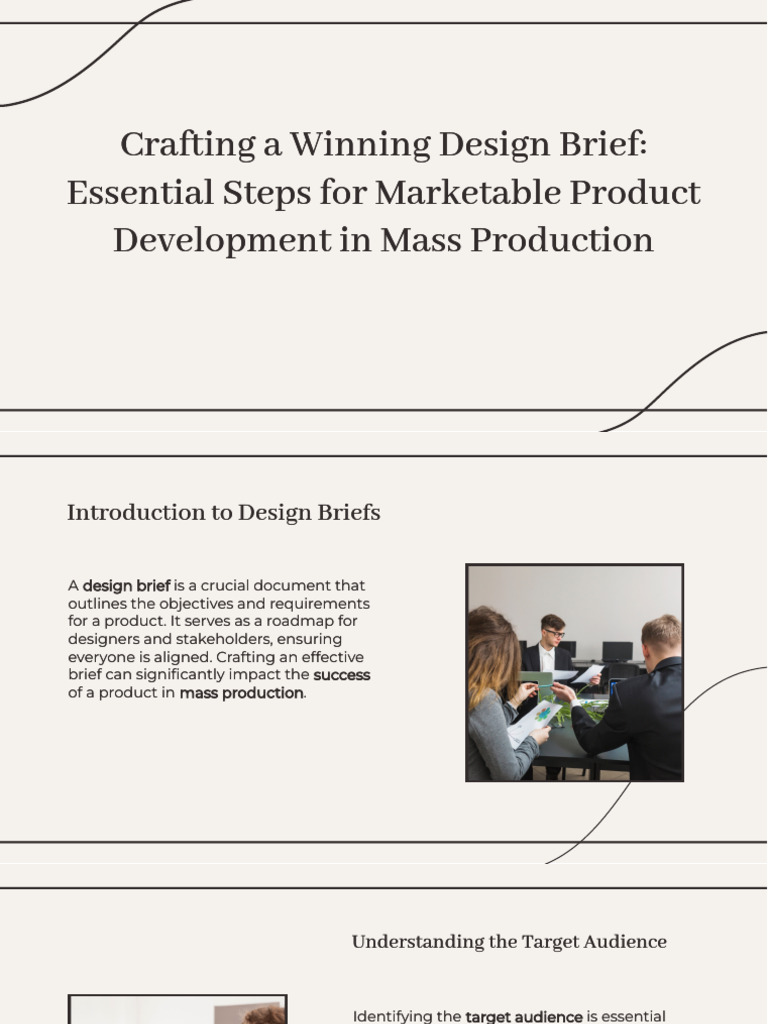 Essential Steps for Design Brief Success | PDF | Target Audience | Design