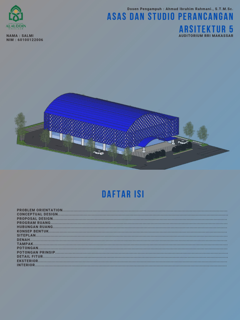 Redesain Auditorium RRI Makassar | PDF