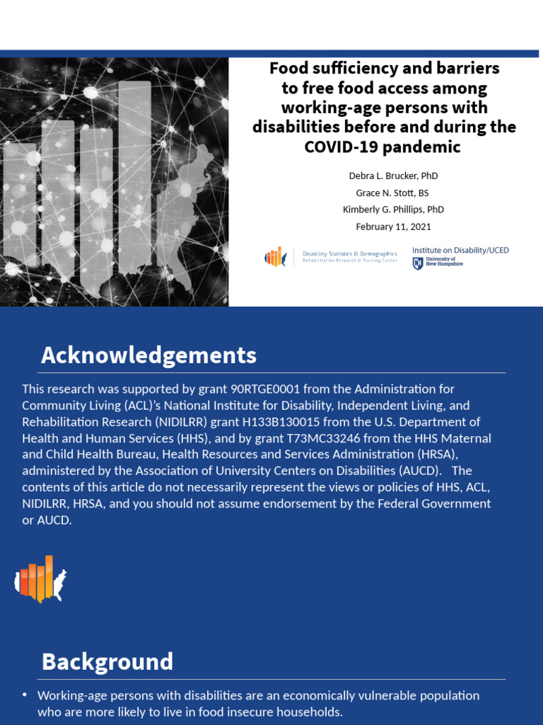 Food Access Barriers for Disabled Adults | PDF | Supplemental Nutrition ...