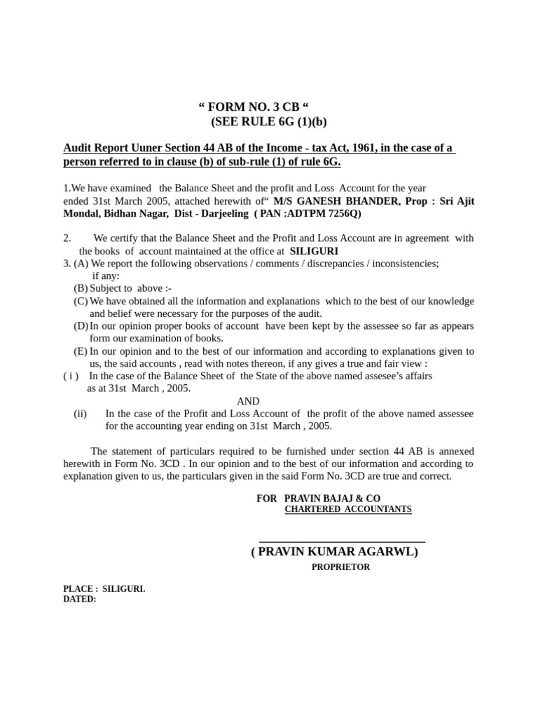 3-CD FORM-1 | PDF | Depreciation | Expense