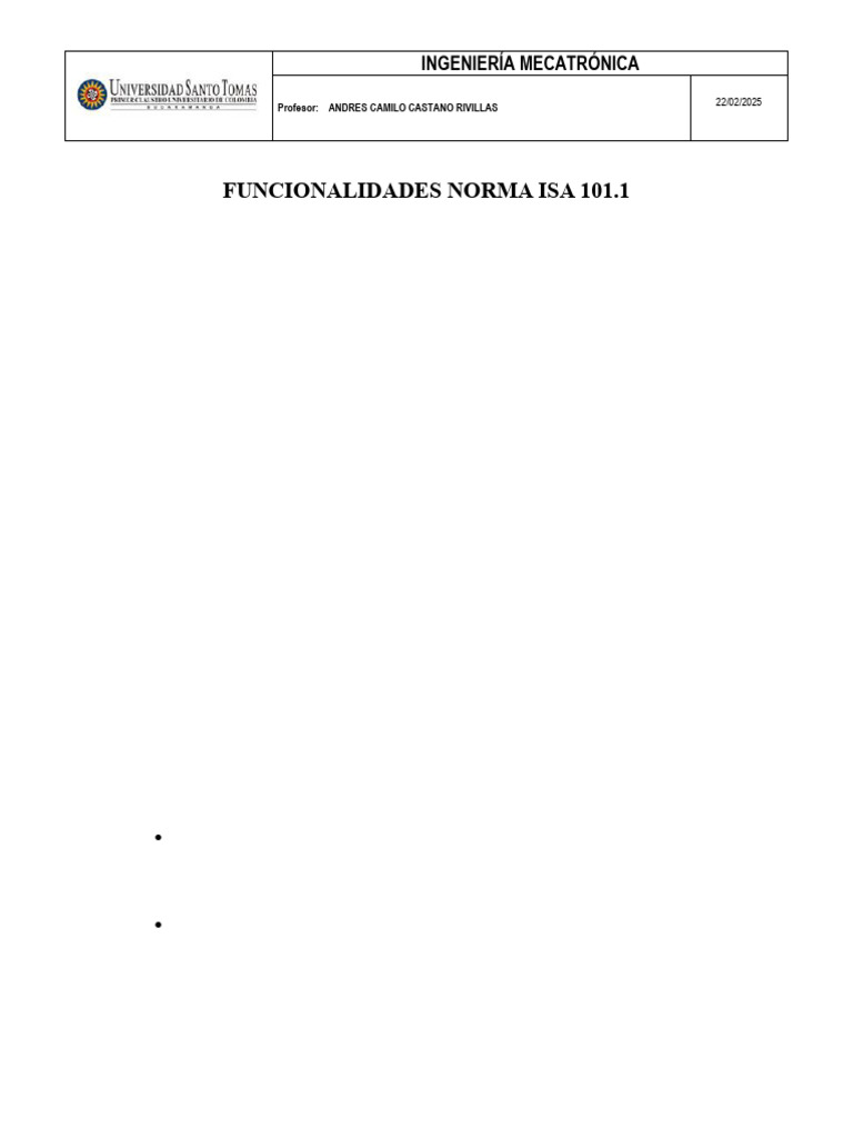 Norma Isa 101.1 Michael | PDF | Scada | Diseño