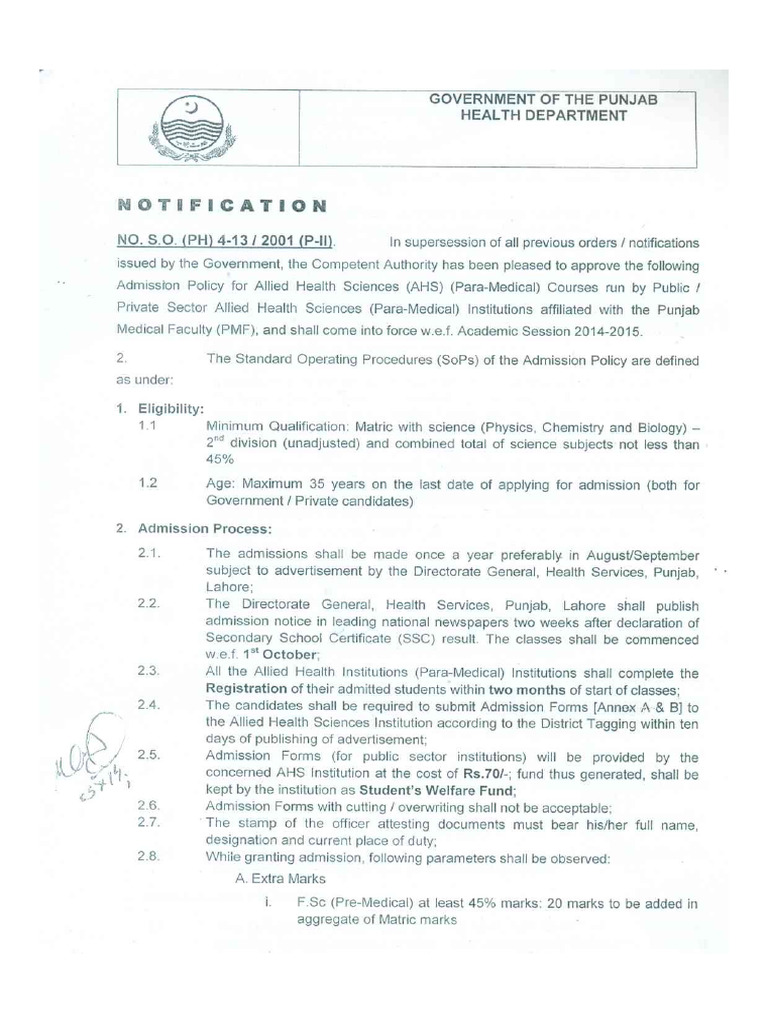 Admission Policy | PDF