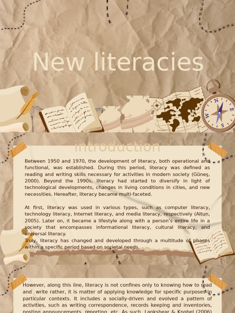 Understanding 21st Century Literacies | PDF | Literacy | Human ...