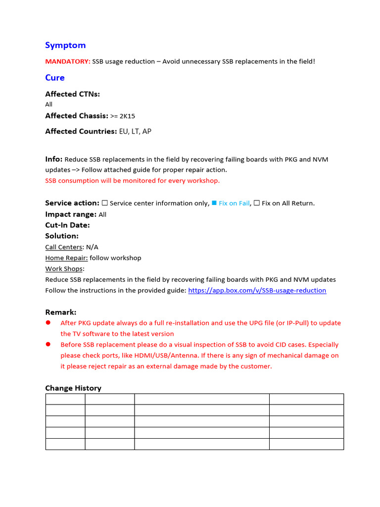GSC 114775 SSB Usage Reduction V1.3 20241126093020 | PDF