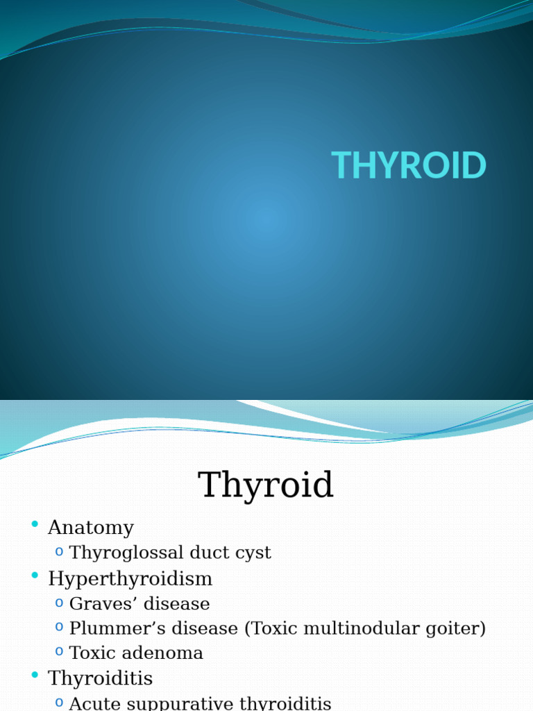 29 Thyroid Surgery For Class 14 | PDF | Hyperthyroidism | Thyroid