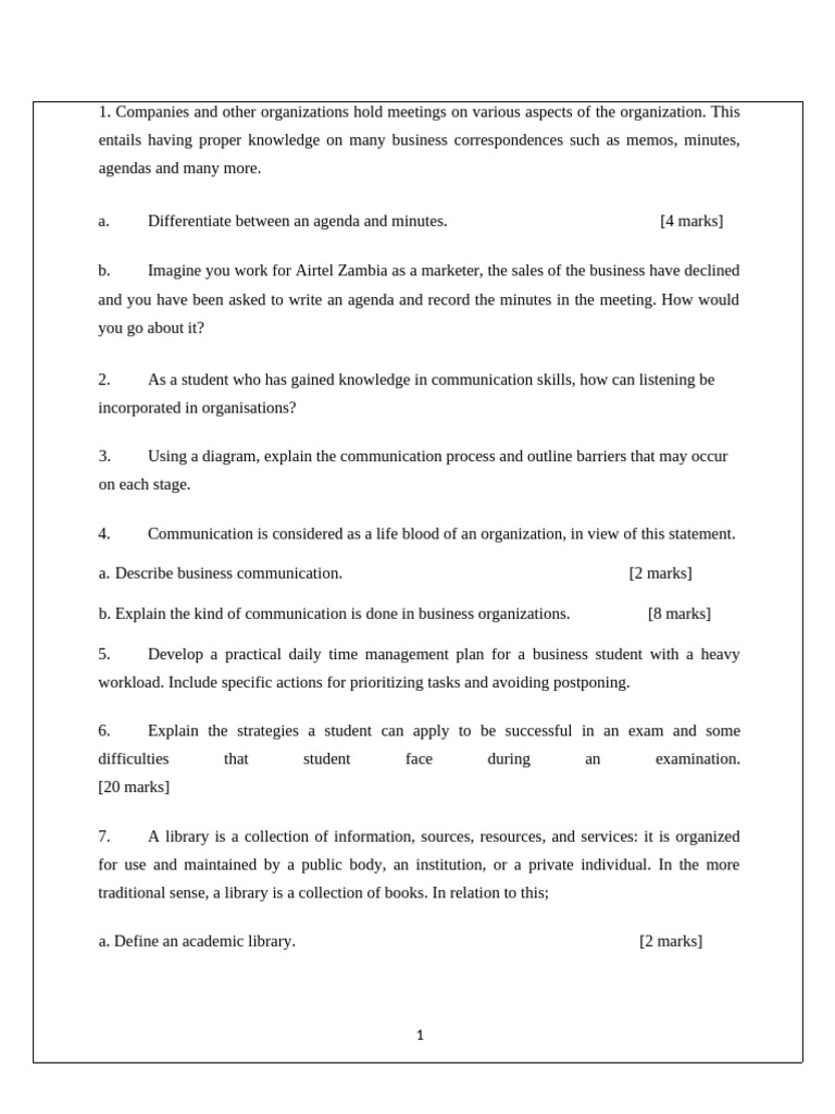 Business Communication and Meeting Skills Guide | PDF | Human ...