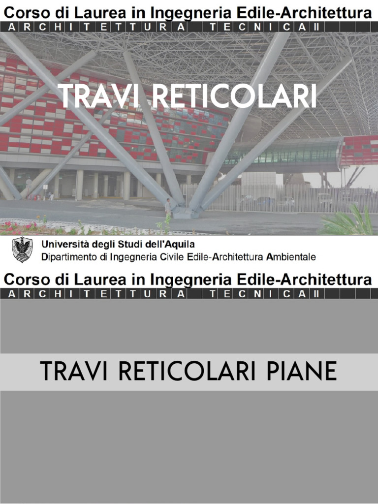 4 LEZIONE - Strutture Reticolari | PDF