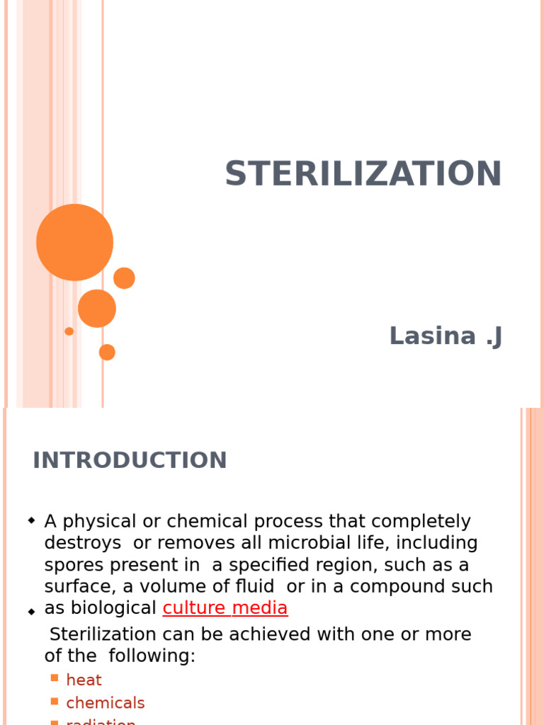 Methods of Sterilization Explained | PDF | Sterilization (Microbiology ...