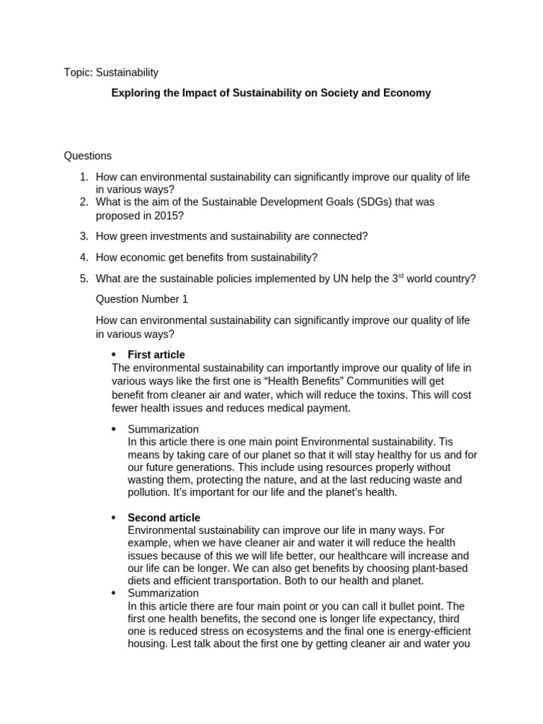 Sustainability | PDF | Sustainability | Efficient Energy Use
