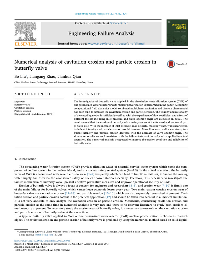 Numerical Analysis of Cavitation Erosion and Particle Erosion in ...