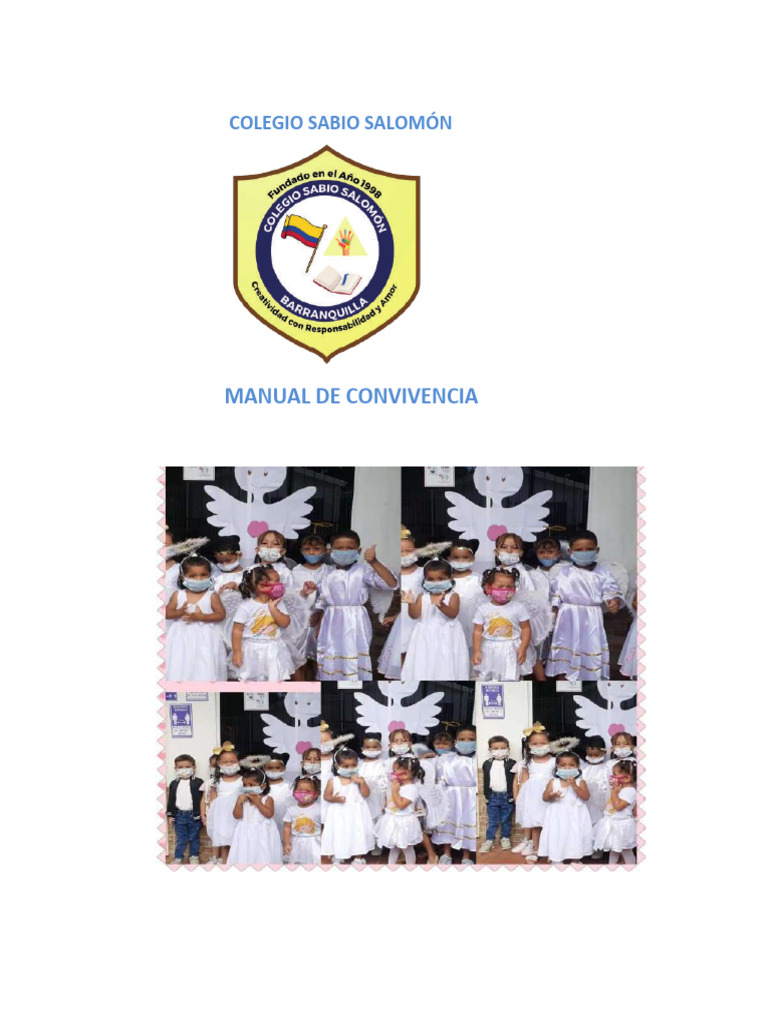Manual de Convivencia Escolar 2022-2023 | PDF | Abuso infantil | Violencia